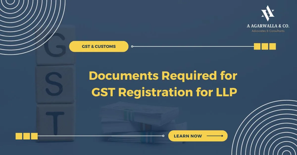documents required for gst registration for llp